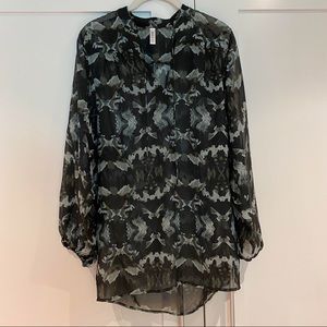 RVCA Sheer Tunic Top